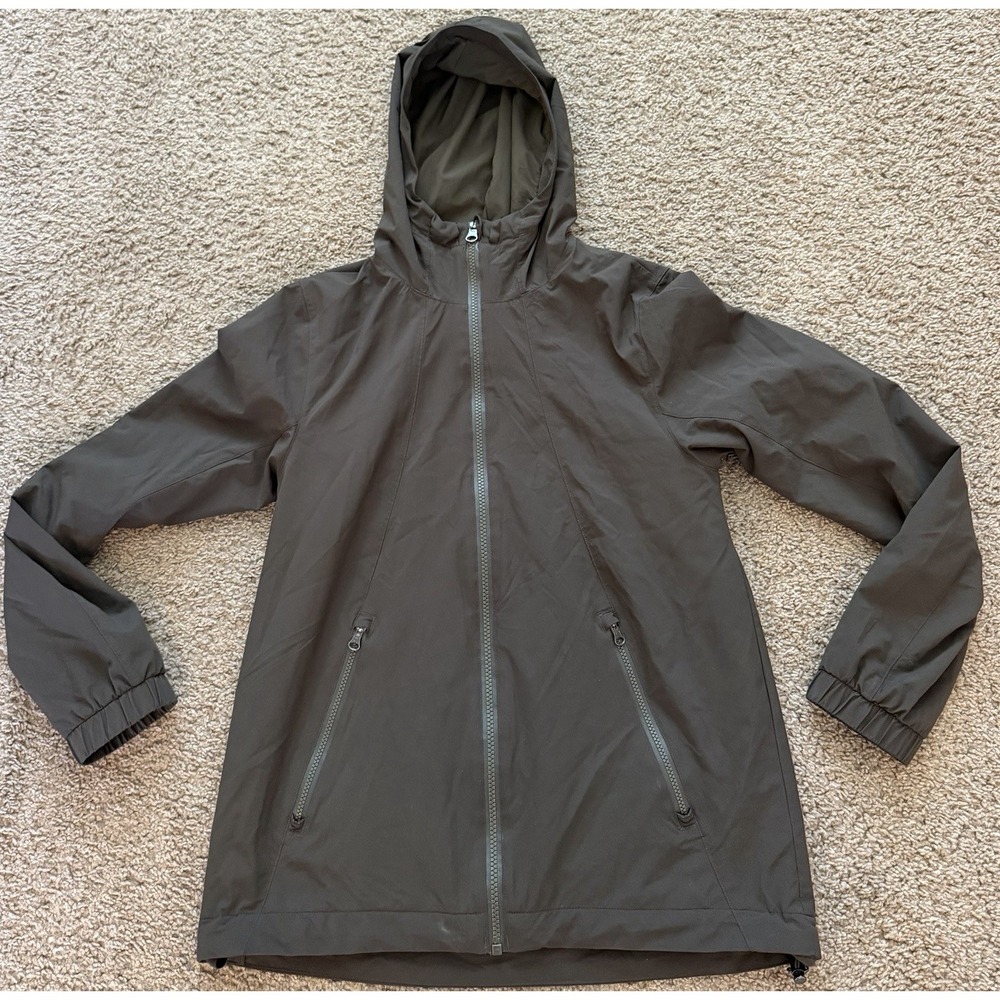 Lululemon Women's Rise and Shine Jacket III Dark Olive Sz 6 Water Wind Resistant